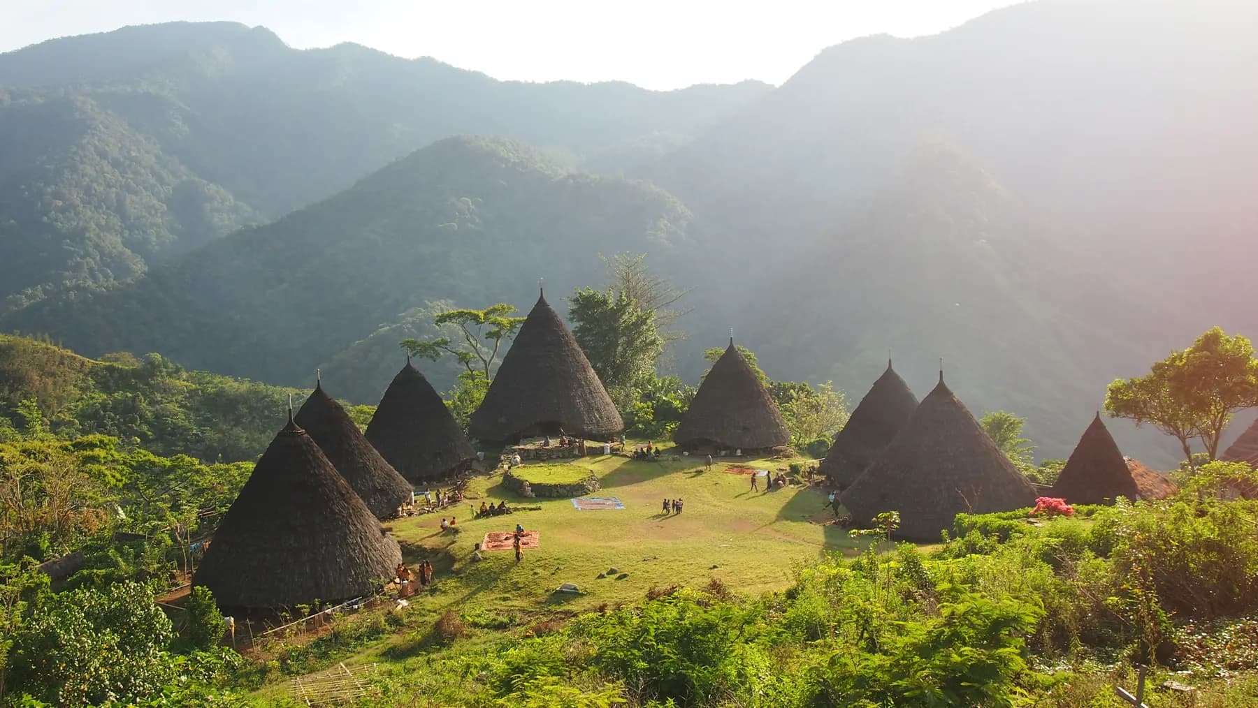 Cone houses of Wae Rebo village