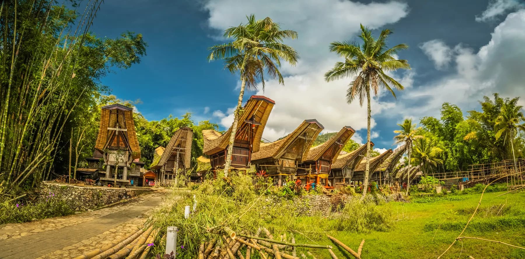 Tongkonan houses in Tana Toraja