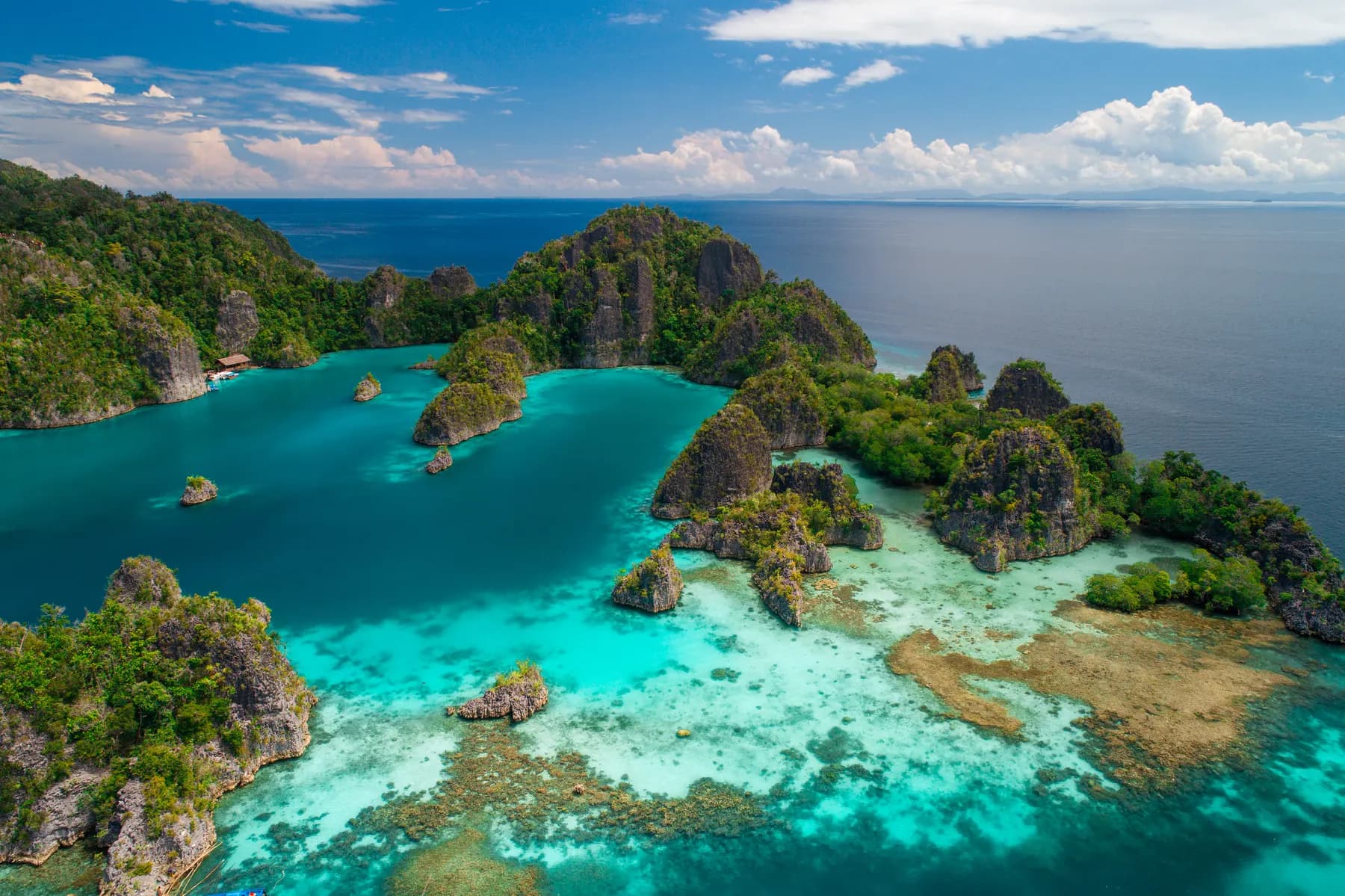 Aerial view of Raja Ampat